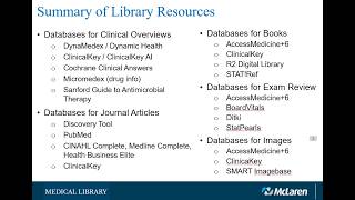 McLaren Library Resources 2026