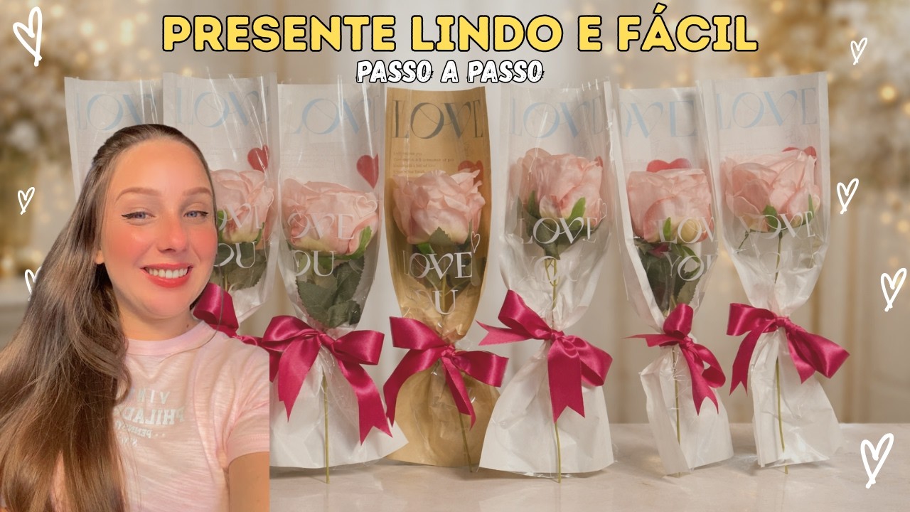 COMO FAZER PRESENTE LEMBRANCINHA FÁCIL E BARATO | Passo a Passo | Dia da Mulher 2026