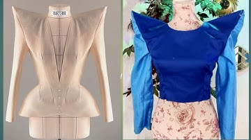 HOW TO SEW A POINTY SHOULDER SLEEVE #SewingProject #Learnsewing #SewingForBeginners