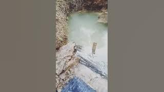 uji coba pompa hidram di sungai kecil yg datar
