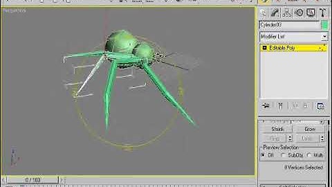 3D Studio Max Modelling a Spider Tutorial - Part E