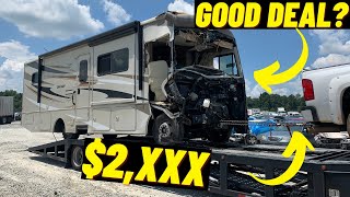 Cheap RV For a Good Reason 2015 Motorhome Wrecked