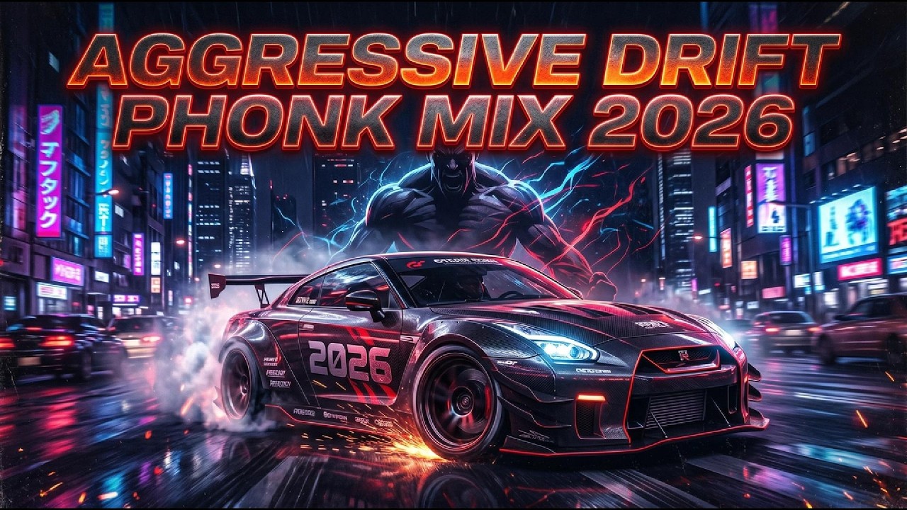 AGGRESSIVE DRIFT PHONK MIX 2026 🚗 Extreme Gym Workout Music & Car Drift ...