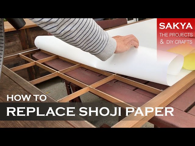 How to Replace the Paper on 'Shoji' Doors
