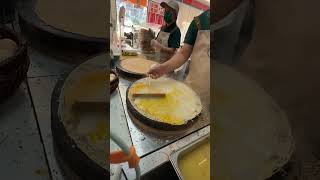 Chinese street food a jianbing for 7 RMB#Street Food # Chinese Snacks#Street Eats
