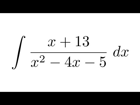 Integral of (x+13)/(x^2-4x-5)