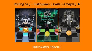 [Halloween Special] Rolling Sky - 1 Star Halloween Levels | Gameplay | #rollingsky