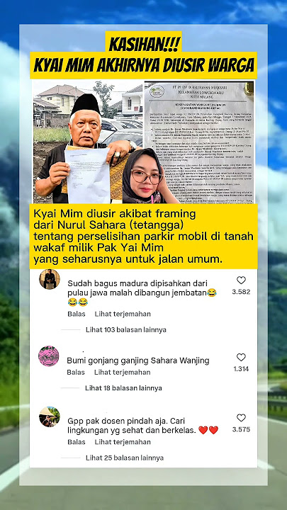 kasihan pak kyai korban framing #sahara #uinmalang #malang #madura #yaimim #denysumargo