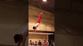 GYMNASTIC ELEMENT ON PARALLEL#KSHUDIRAMANUSHILANKEDRA BARS#gymnast #westbengal #viralshort #shorts.