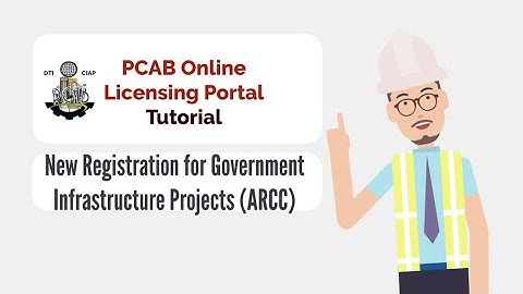 How to File a New Registration for Government Infrastructure Project (ARCC)