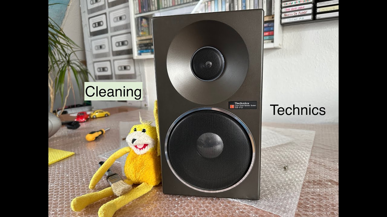 Technics SB-F3. Cleaning from inside and outside. Golden 80s