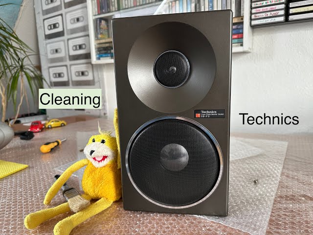Technics SB-F3. Cleaning from inside and outside. Golden 80s