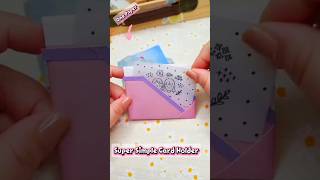 Super Simple Card Holder(One Paper)#shorts #cardholder #diycrafts#giftideas#papercraft#craft #wallet