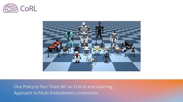 One Policy to Run Them All: an End-to-end Learning Approach to Multi-Embodiment Locomotion