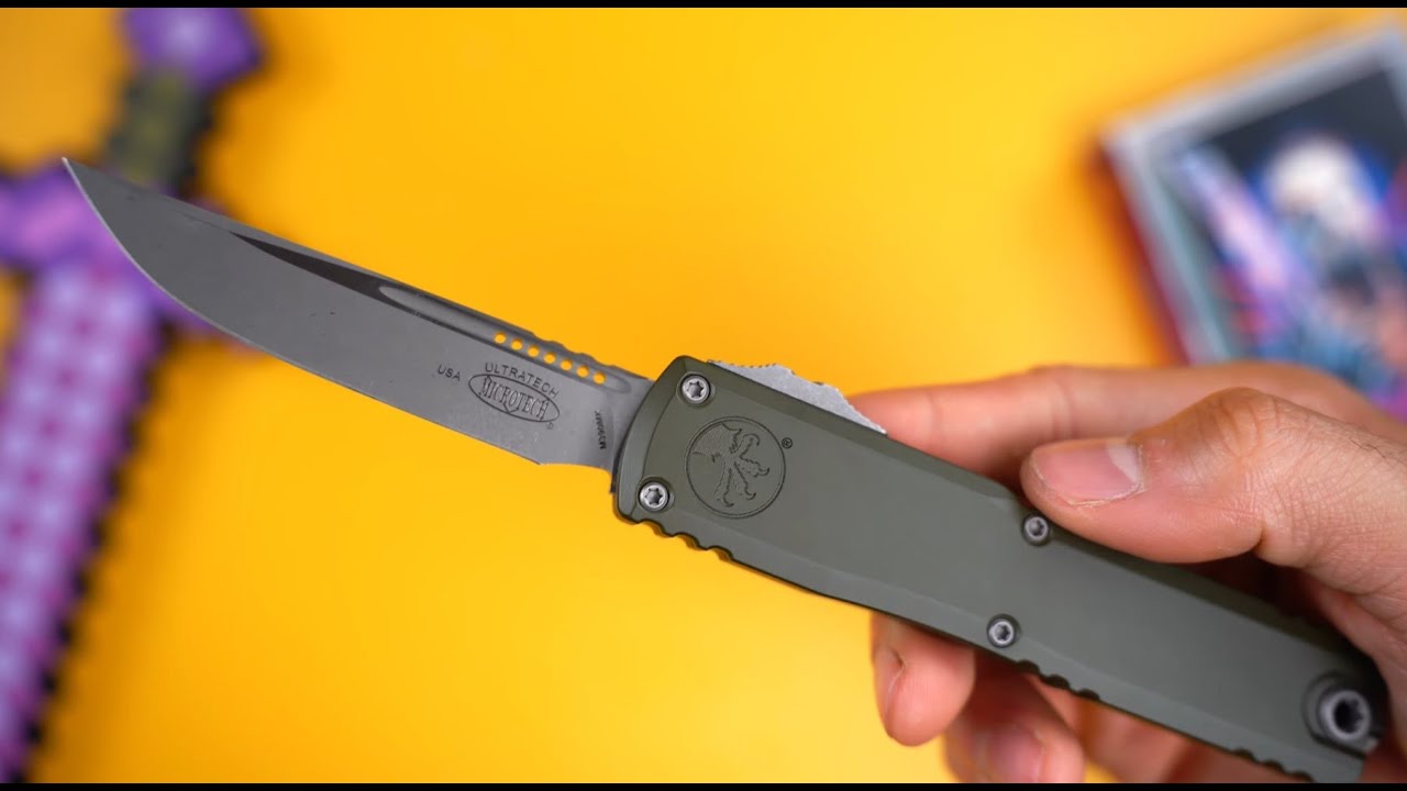 Нож Microtech Ultratech ZBP S/E Apocalyptic сталь M390MK рукоять OD Green Aluminum (1121-10APOD)