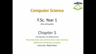 FSc Computer Science Book 1, CH 5, LEC 77: Memory Addressing