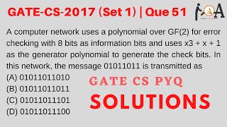 Solved GATE CS PYQ: GATE CS/IT 2017 (Set 1), Question 51