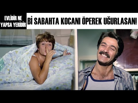 Evlidir Ne Yapsa Yeridir Türk Filmi | Mecnun İşe Giderken Leyla Uyuyunca Kavga Çıkıyor