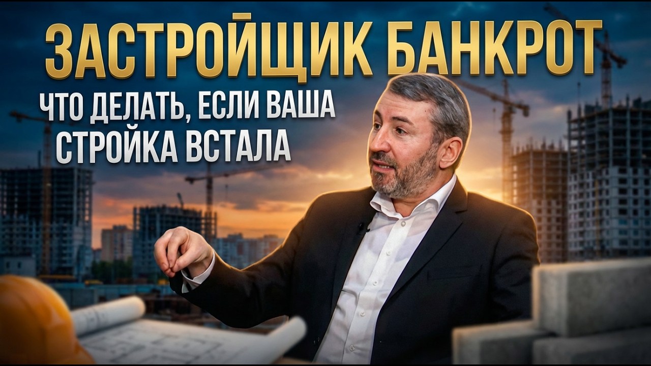 ЗАСТРОЙЩИК БАНКРОТ: Что делать, если ваша стройка встала | Павел Михайлиди