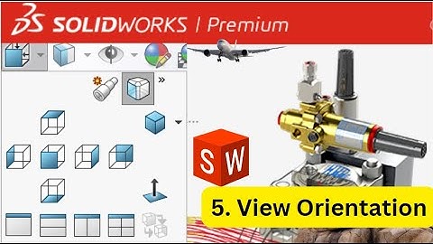SolidWorks Tutorial in Hindi 5/View Orientation Command/SolidWorks for beginners