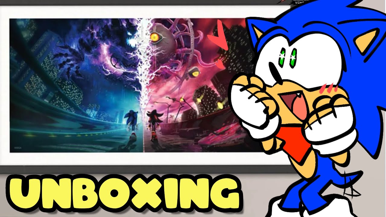 NOW IT’S ART | Sonic X Shadow Generations Japanese Pano Moor-Art Gallery Poster Unboxing