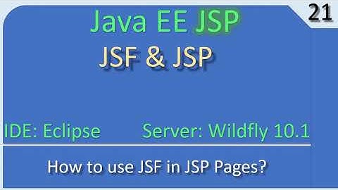 Use JSF (Java Server Faces) in JSP Project | JavaEE JSP Tutorial #21