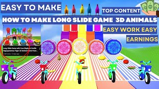 How to Make a Long Slide Game with 3D Animals (Free Project Files Download Link) – Easy Tutorial screenshot 4