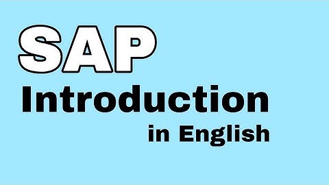 ✅SAP Basic Introduction (English)|SAP Tamil