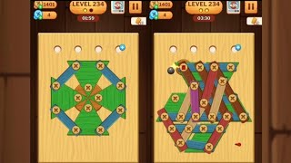 Screw Puzzle: Wood Nut & Bolt - Level 234