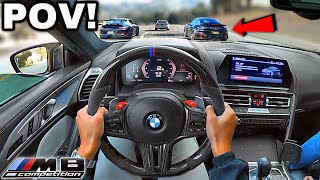 You Drive A 1000HP BMW M8 Competition To SUPERCAR MEET [LOUD EXHAUST POV]