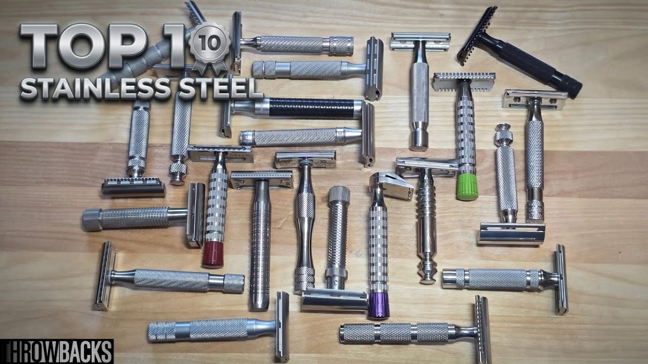Top 10 Stainless Steel Safety Razors - YouTube