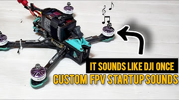 Change Esc Motor Startup Sound In Custom Fpv Drone