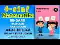 4-sinf matematika 85-dars | Kasrlarni taqqoslash | 43–45-betlar