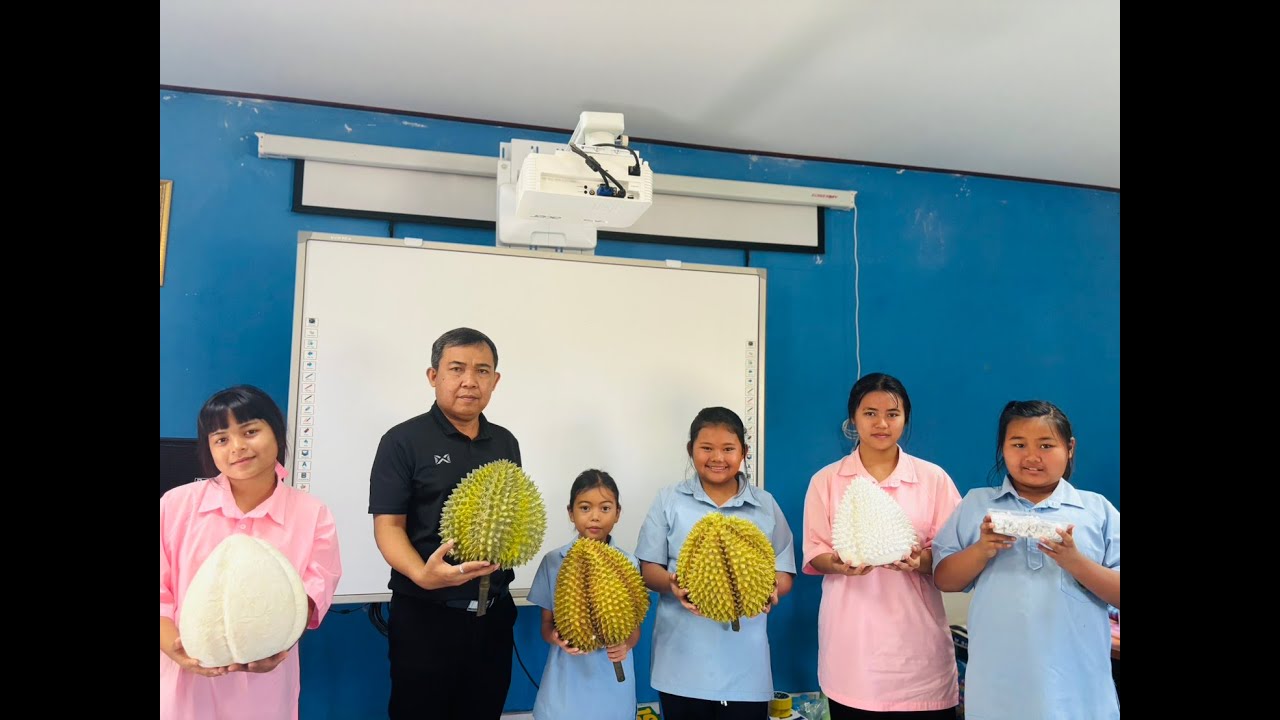 โครงงานคุณธรรมทุเรียนจำแลงแปลงร่างจากกระดาษ