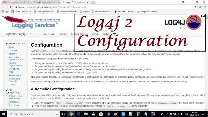 Apache Log4j 2 Configuration| Log4j2 with JDK 9.0