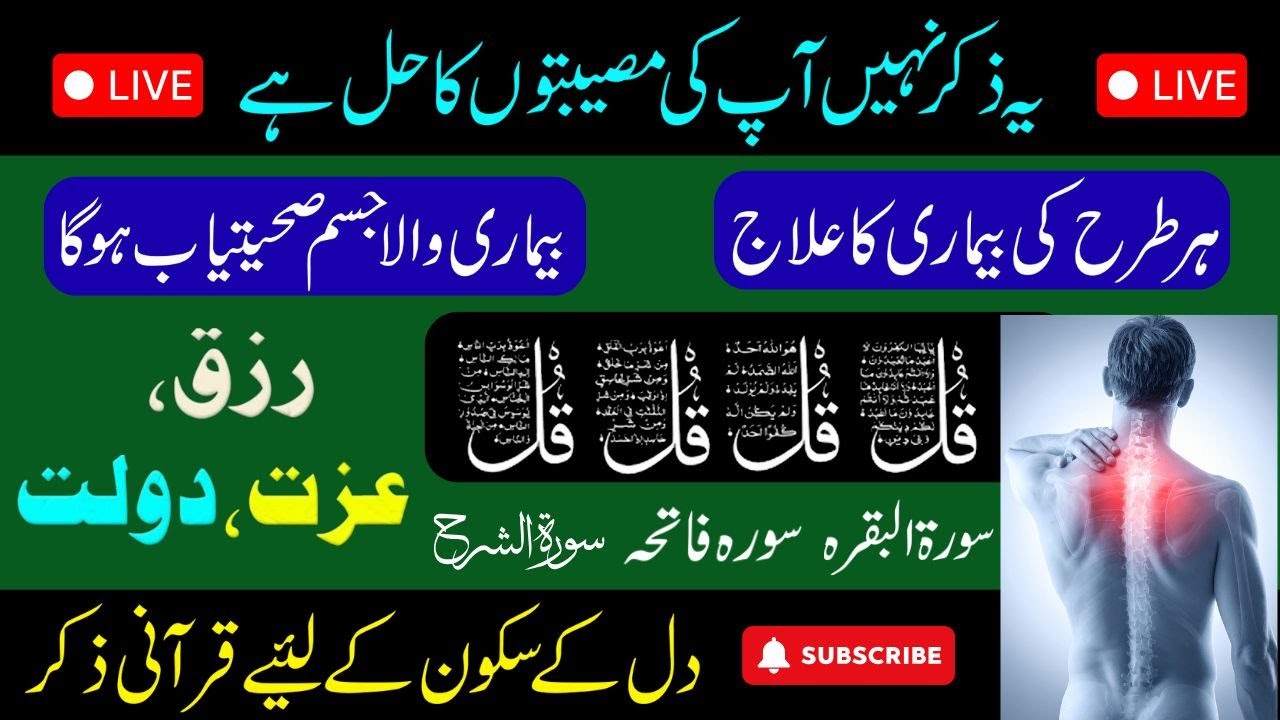 Sukoon-e-Qalb aur Tabiyat | Dil Ka Chain Qurani Zikr Se | Quran for Peace & Healing