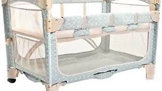 New Arm's Reach Concepts Mini Arc Co Sleeper Bassinet, Turquoise Geo Deal