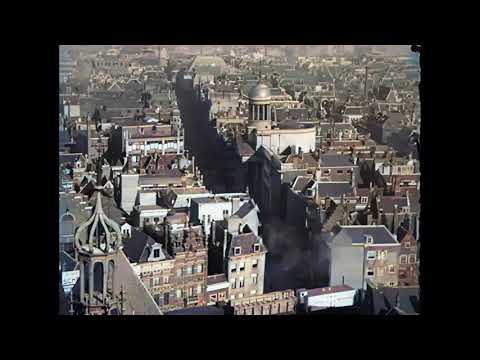Rotterdam, unieke beelden van voor WO II (rond 1930) in kleur! [AI enhanced & colorized]