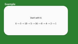 Collatz Conjecture 