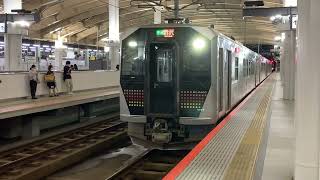 4K 240D 磐越西線 野沢行き GV-E400系 4両編成 新潟駅2番線発車