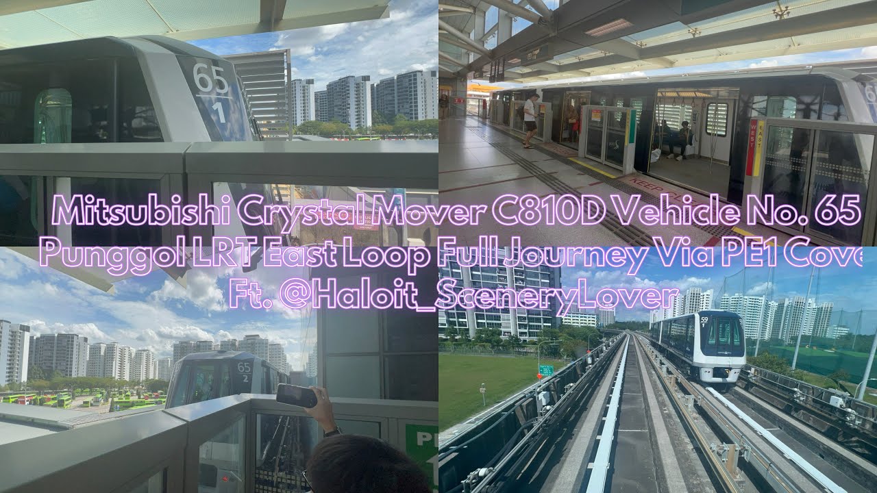 Punggol LRT East Loop (via Cove) | Mitsubishi Crystal Mover C810D [V65] | Ft. 