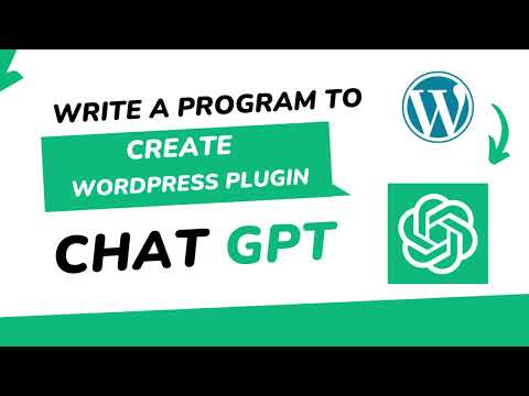Chat GPT create a WordPress Plugin for me.. In 2 minutes!!!