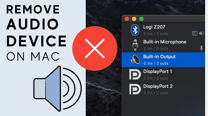 How to REMOVE audio device on Mac OS | Delete audio output on Mac