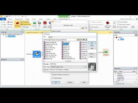 Dem Analysis by using Erdas Spatial Modeler