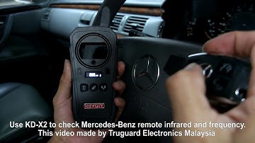 Use KD-X2 to check Mercedes-Benz remote infrared and frequency