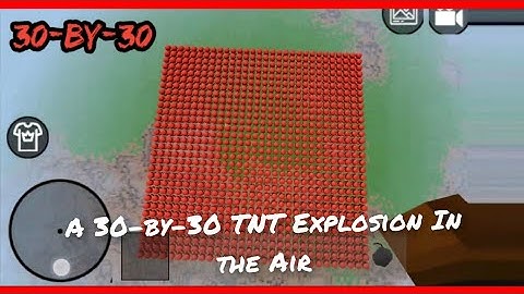 A 30-by-30 TNT Blast In The Air|Mini Block Craft 3D