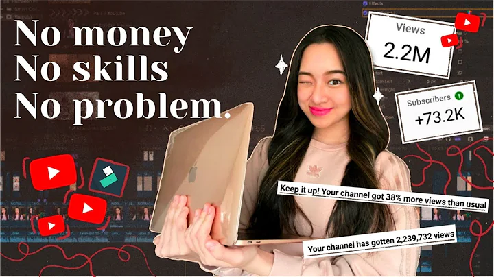 HOW TO START A YOUTUBE CHANNEL with no money, skills or talent ✌🏻💸 + giveaway (2021)