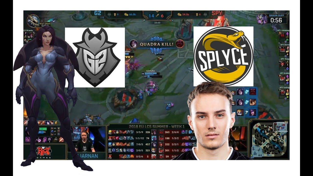 10 mins of G2 Perkz destroying Splyce as Kaisa EuLcs 2018
