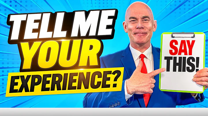TELL ME ABOUT YOUR WORK EXPERIENCE! (How to ANSWER this TOUGH JOB Interview Question!)