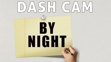 Real Dash Camera View at Night